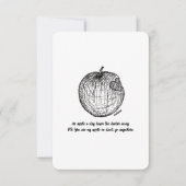 Liefde en bedankt, ga niet weg, platte Kaart (Voorkant)