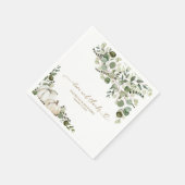 Liefde en Bedankt groen pompoen bruiloft Servet (Hoek)