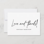 Liefde en Bedankt Handlettering Custom Photo Weddi (Voorkant)