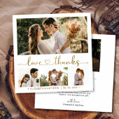 Liefde en Bedankt Hart 4 Foto Collage Wedding