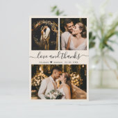 Liefde en Bedankt Ivory Wedding Foto Hartelijk dan (Staand voorkant)
