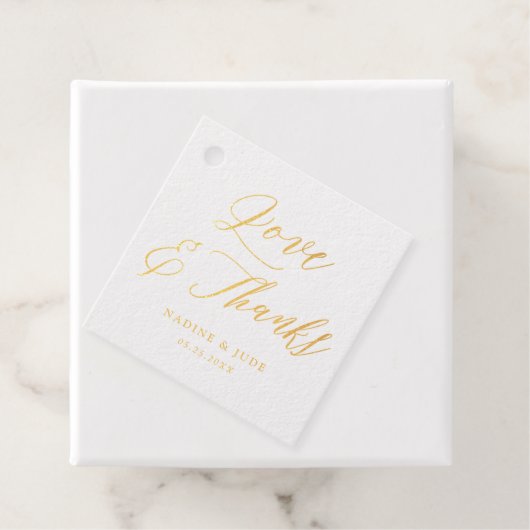 Liefde en bedankt koppels bedanken jullie bruiloft bedankjes labels (Met doos)