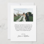 Liefde en Bedankt marinescheepsfoto's Collage Wedd (Achterkant)