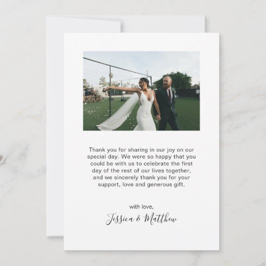 Liefde en Bedankt marinescheepsfoto's Collage Wedd (Achterkant)