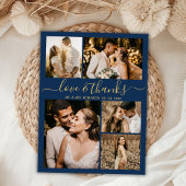 Liefde en Bedankt marinescheepsfoto's Collage Wedd