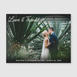 Liefde en Bedankt minimalistische bruiloft foto