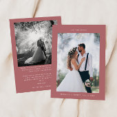 Liefde en Bedankt Minimalistische bruiloft Foto Ro