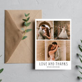 Liefde en Bedankt Modern Foto bedankt