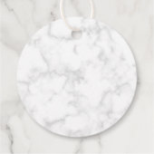 Liefde en Bedankt Modern Marble Roos Gold Wedding Bedankjes Labels (Achterkant)