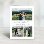 Liefde en Bedankt Modern Wedding Photo Collage