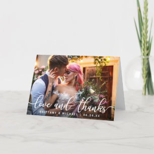 Liefde en Bedankt Moderne bruiloft Foto F