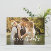 Liefde en Bedankt Moderne Minimalistische 2 foto b (Staand voorkant)