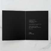 Liefde en bedankt moderne, minimalistische fotobru (Binnen)