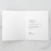 Liefde en bedankt moderne, minimalistische fotobru (Binnen)