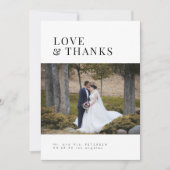 Liefde en bedankt moderne, minimalistische fotobru (Voorkant)