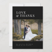 Liefde en bedankt moderne, minimalistische fotobru (Voorkant)