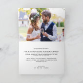 Liefde en Bedankt Moderne minimalistische trouwfot (Binnen)