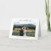 Liefde en Bedankt Moderne persoonlijke bruiloft fo (Voorkant)