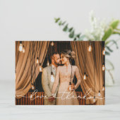 Liefde en Bedankt Moderne persoonlijke bruiloft fo (Staand voorkant)