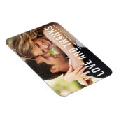 Liefde en Bedankt | Moderne typografie foto bruilo Magneet (Rechterzijde)