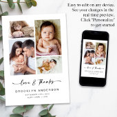 Liefde en Bedankt | Moderne vier nieuwe baby met f