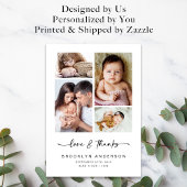 Liefde en Bedankt | Moderne vier nieuwe baby met f