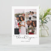 Liefde en Bedankt Multi Photo Wedding (Staand voorkant)