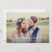 Liefde en Bedankt Navy Burgundy Floral Wedding Fot (Voorkant)