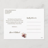 Liefde en bedankt pasgetrouwden Kerst feestdagen f (Achterkant)