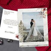 Liefde en bedankt pasgetrouwden Kerst feestdagen f