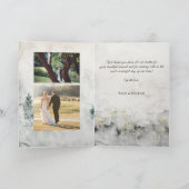 Liefde en bedankt pasgetrouwden Kerst feestdagen f Kaart (Binnen)