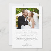 Liefde en Bedankt Retro foto bruiloft (Achterkant)