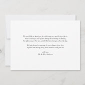 Liefde en Bedankt Retro Script Fotobruiloft (Achterkant)