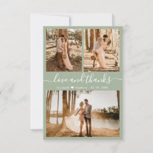 Liefde en Bedankt Sage Green Wedding Hartelijk dan