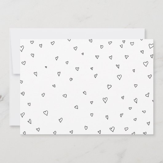 Liefde en Bedankt Schattige script bruiloft drie f (Achterkant)