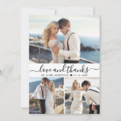 Liefde en Bedankt Script 3 Fotocollage Bruiloft (Voorkant)