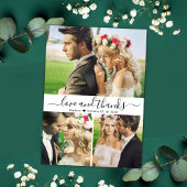 Liefde en Bedankt Script 3 Fotocollage Bruiloft