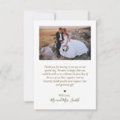 Liefde en Bedankt Script 5 Fotocollage Bruiloft (Achterkant)