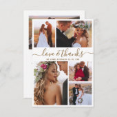 Liefde en Bedankt Script 5 Fotocollage Bruiloft (Voorkant / Achterkant)