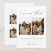 Liefde en Bedankt Script 6 Fotocollage Wedding (Voorkant / Achterkant)