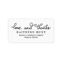 Liefde en Bedankt Script bruiloft