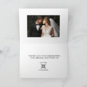 Liefde en Bedankt Script Bruiloft QR Code Foto (Binnen)
