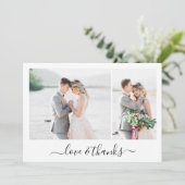 Liefde en bedankt Script Fotobruiloft (Staand voorkant)
