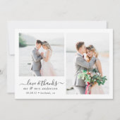 Liefde en bedankt Script Fotobruiloft (Voorkant)