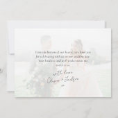 Liefde en bedankt Script Fotobruiloft (Achterkant)