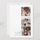 Liefde en Bedankt Script Triptiek Fotobruiloft (Voorkant)