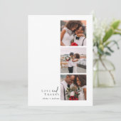 Liefde en Bedankt Script Triptiek Fotobruiloft (Staand voorkant)