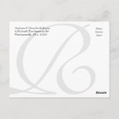 Liefde en Bedankt Sheer Wedding Photo Dank u kaart (Achterkant)