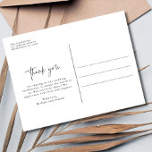 Liefde en Bedankt Strandbruiloft Bedankt Briefkaar Briefkaart