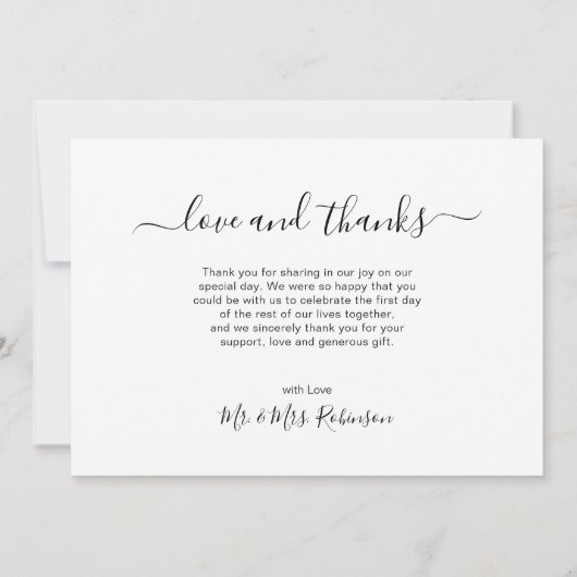 Liefde en Bedankt Typografie 5 Foto Collage (Achterkant)